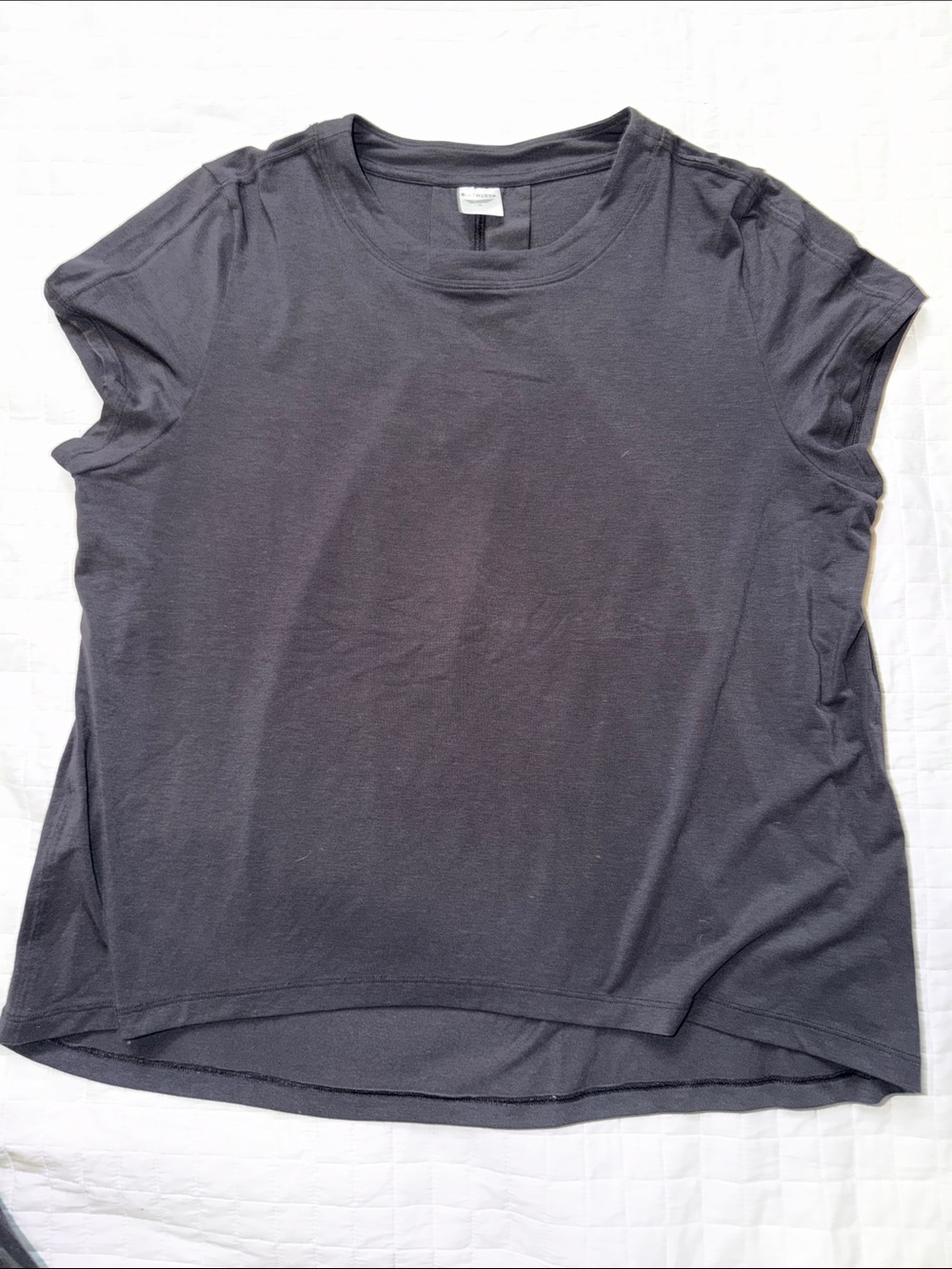 Athleta Black Short Sleeve Crewneck Tee